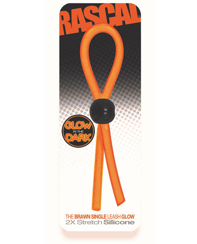 Rascal Toys The Brawn Single Leash - Glow Orange