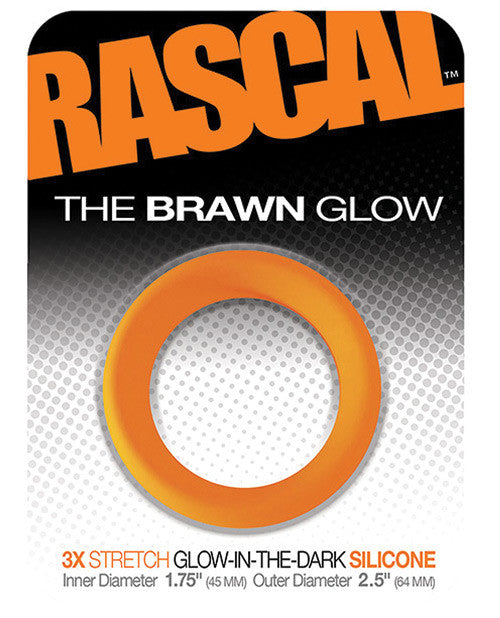 Rascal Toys The Brawn Cockring - Glow Orange