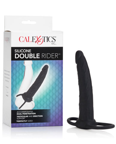 Cal Exotics 6.5 " Silicone Double Rider - Black