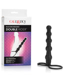 Cal Exotics Silicone Beaded Double Rider - Black