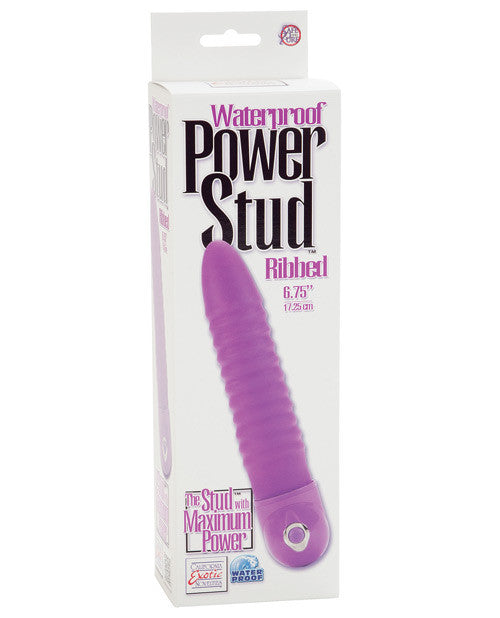 Power Stud Waterproof Ribbed Vibe - Purple