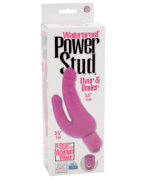 Power Stud Waterproof Over & Under Dong - Pink