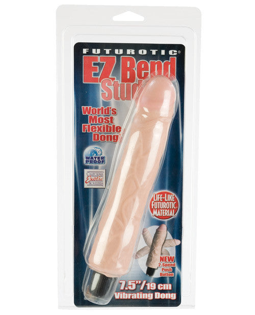 Futurotic Ez Bend Stud 7.5" Waterproof Dong - Flesh