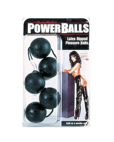 Anna Malle's Latex Dipped Power Balls - Black