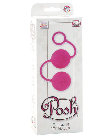 Posh Silicone "o" Balls - Pink