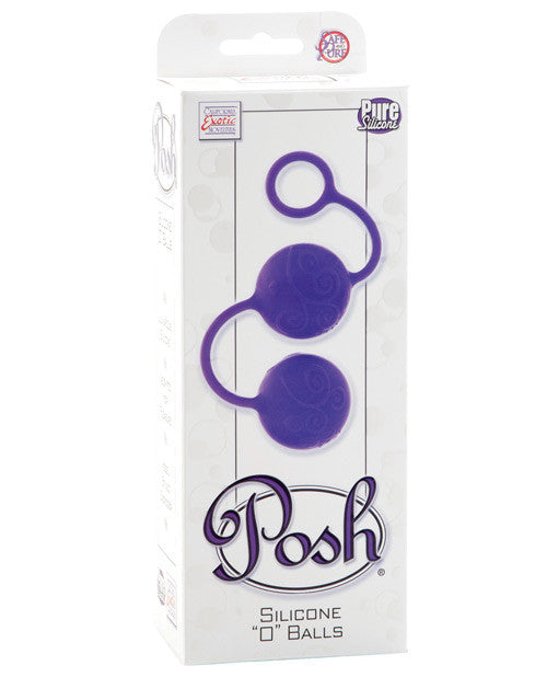 Posh Silicone "o" Balls - Purple