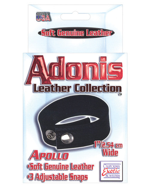 Adonis Leather Collection Apollo 3 Snap Adjustable