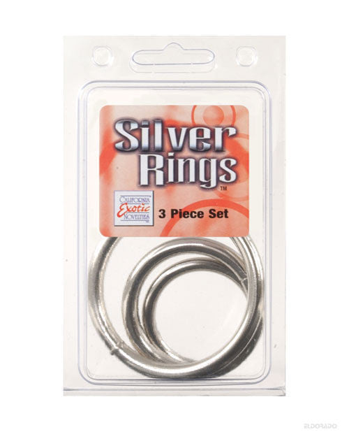 Metal Rings 3 Pack (sm, Md, Lg) - Silver