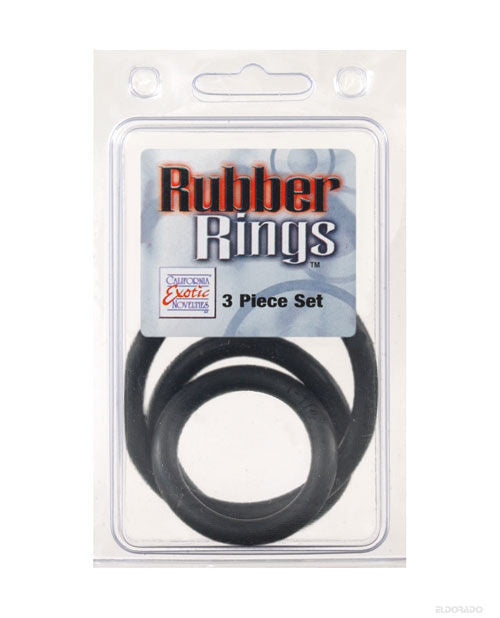 Rubber Ring 3 Pack (sm,md,lg) - Black