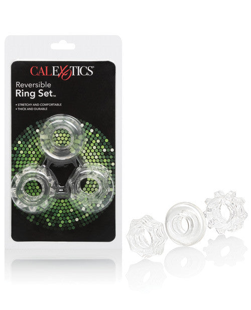 Calexotics Reversible Ring Set - Clear Pack Of 3