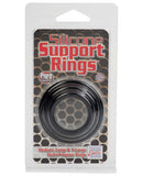 Silicone Support Rings - Black 3 Pac