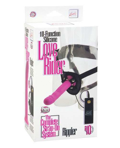 10 Function Silicone Love Rider Rippler - Pink