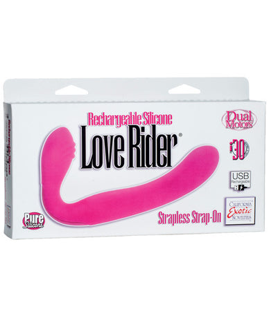 Love Rider Rechargeable Strapless Strap On - Pink