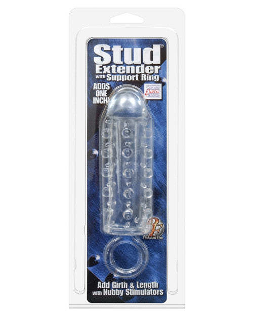 Stud Extender W-support Ring - Clear