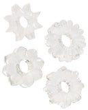 Basic Essentials Set Of 4 Rings - Clear