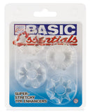 Basic Essentials Set Of 4 Rings - Clear