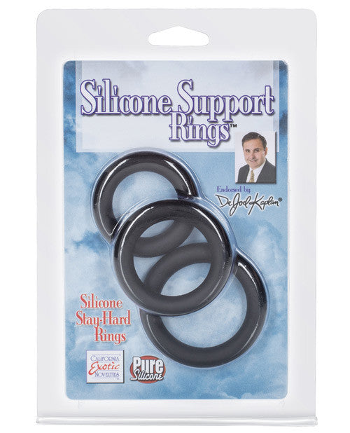 Dr Joel Silicone Support Rings - Black Pack Of 3