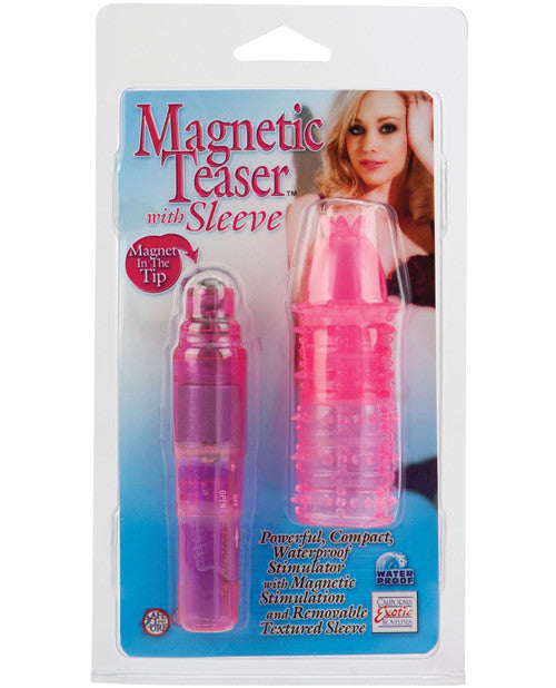 Magnetic Teaser With Silicone Sleeve - Pink