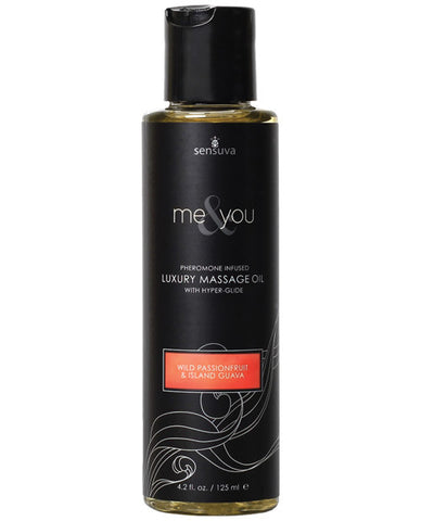 Sensuva Me & You Massage Oil - 4.2 Oz Passion Fruit Guava