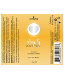 Deeply Love You Throat Relaxing Spray - 1 Oz Bottle Butter Rum