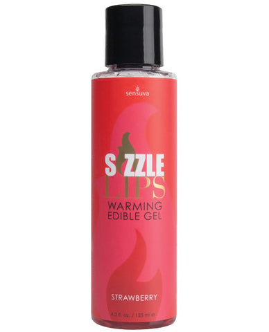 Sizzle Lips Warming Gel - 4.2 Oz Bottle Strawberry