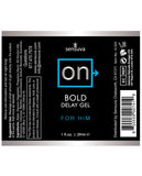 Sensuva On Bold Delay Gel For Him - 1 Oz