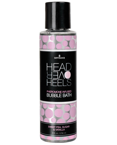 Sensuva Head Over Heels Bubble Bath - 8 Oz Vanilla-sugar-sweet Pea