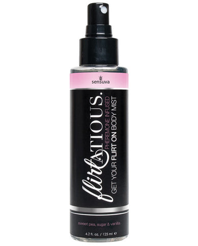 Sensuva Flirtatious Body Mist W-pheromones - 4.2 Oz Vanilla-sugar-sweet Pea