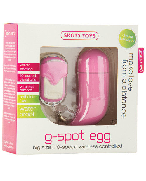 Shots G Spot Egg Big Size - Pink