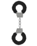 Shots Ouch Beginner's Handcuffs Furry - Black