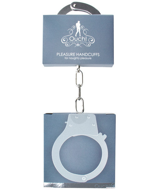 Shots Ouch Pleasure Handcuffs - Metal