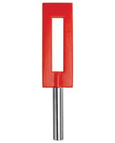 Shots Ouch Leather Gap Paddle - Red