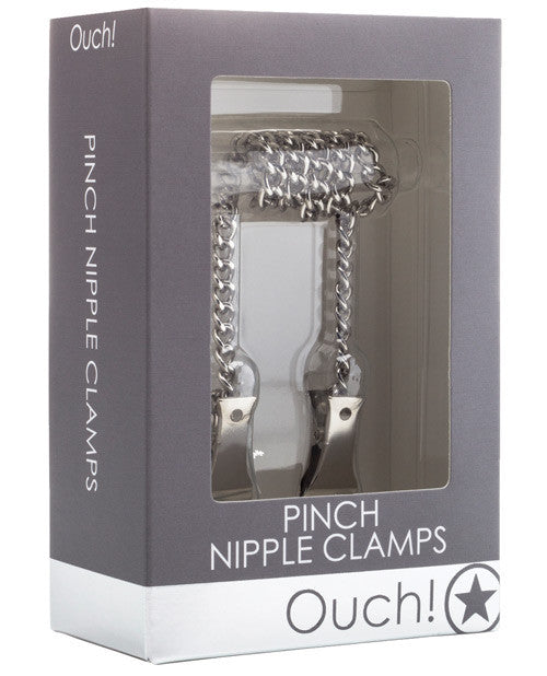 Shots Ouch Pinch Nipple Clamps - Metal