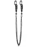 Shots Ouch Helix Nipple Clamps W-chain - Black