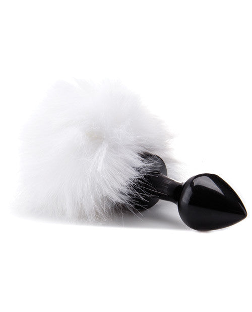 Shots Ouch Beginner Bunny Tail Buttplug Bulk - Black