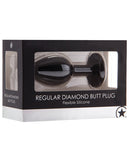 Shots Ouch Regular Diamond Buttplug - Black