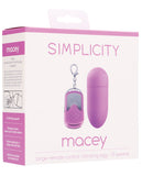 Shots Simplicity Macey Large Remote Control Vibrating Egg - 10 Speeds Pink