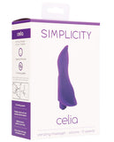 Shots Simplicity Celia Vibrating Massager - 10 Speeds Purple