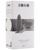 Shots Sono Butt Plug W-cockring #1 - Grey