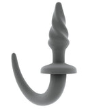 Shots Sono 4" Butt Plug W-tail #10 - Grey