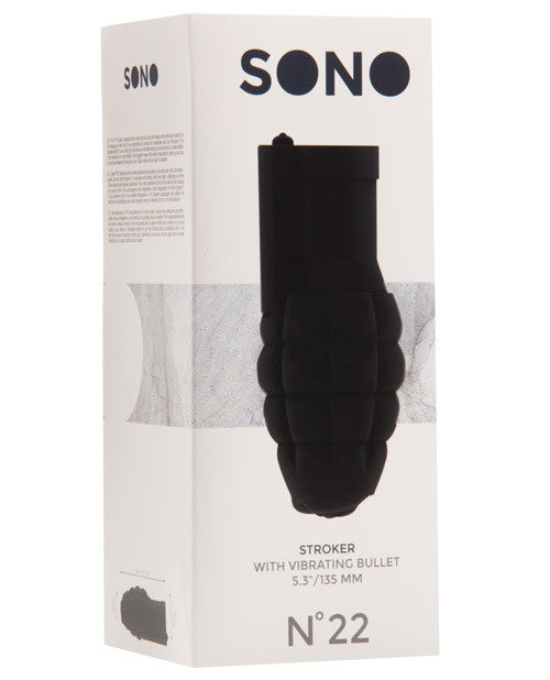 Shots Sono Stroker W-vibrating Bullet #22 - Black