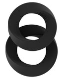 Shots Sono Infinity Cockring Set #24 - Black Pack Of 2