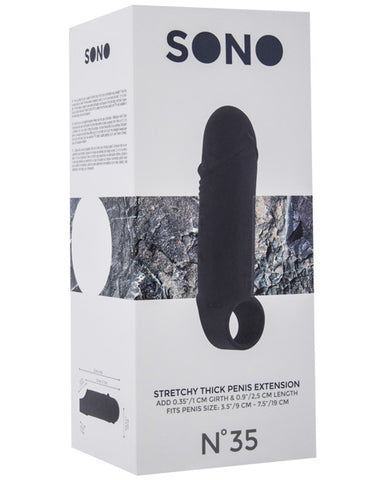 Shots Sono Stretchy Penis Extension #35 - Black