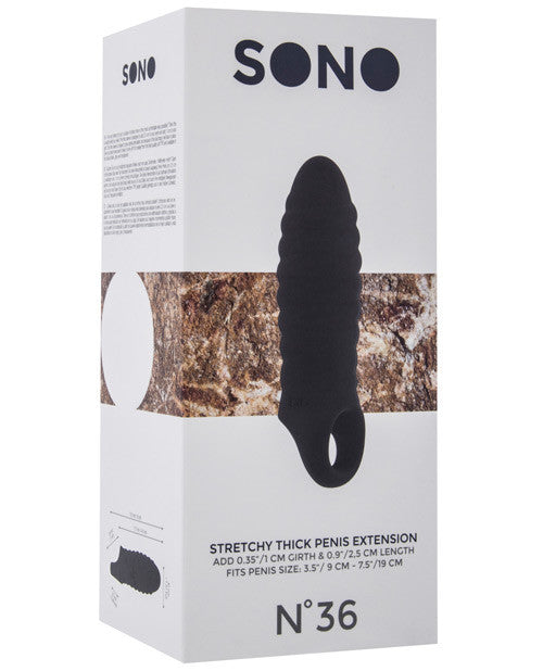 Shots Sono Stretchy Penis Extension #36 - Black