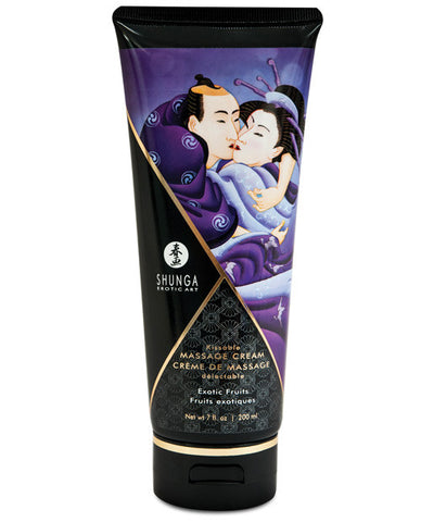 Shunga Kissable Massage Cream - 7 Oz Exotic Fruits