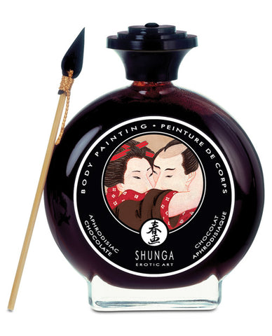 Shunga Edible Body Paint - 3.5 Oz Aphrodisiac Chocolate