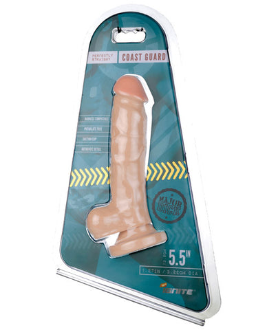 Si Novelties Major Dick Dong W-balls & Suction Cup Coast Guard - Vanilla