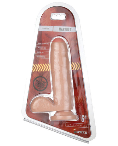 Si Novelties Major Dick Dong W-balls & Suction Cup Marines - Vanilla