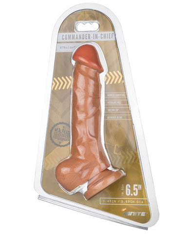 Si Novelties Major Dick Dong W-balls & Suction Cup Commander In Chief - Vanilla