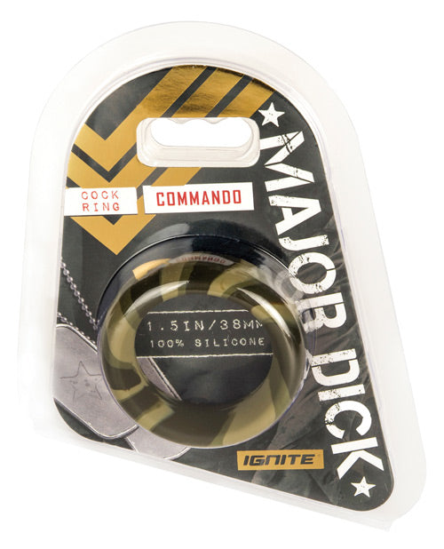 Si Novelties Major Dick Commando- Wide 1.5" Donut-camo